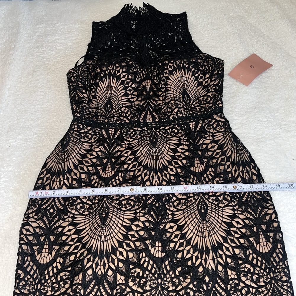 BHLDN Black Lace Overlay Sheath Dress - Picture 5 of 14
